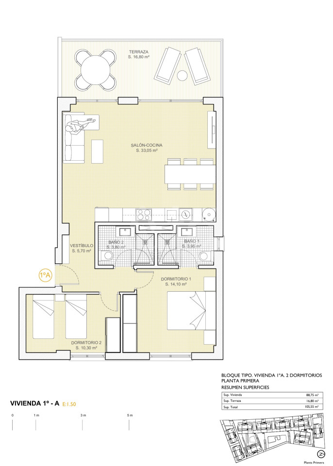 Appartement de 2 chambres à Finestrat - PTA39556 - Photo 1