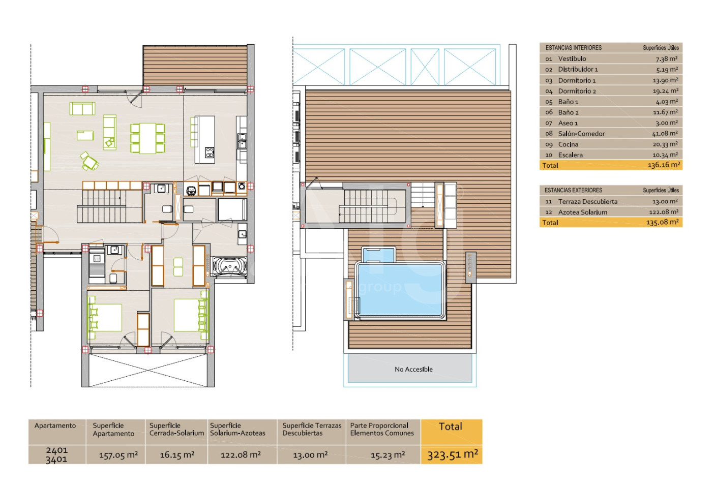 2 bedroom Penthouse in Oliva - CHG40810 - 1