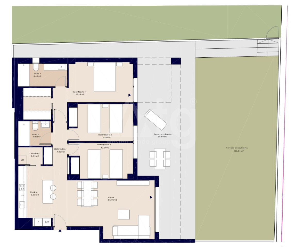 3 bedroom Apartment in Denia - AEH40980 - 1
