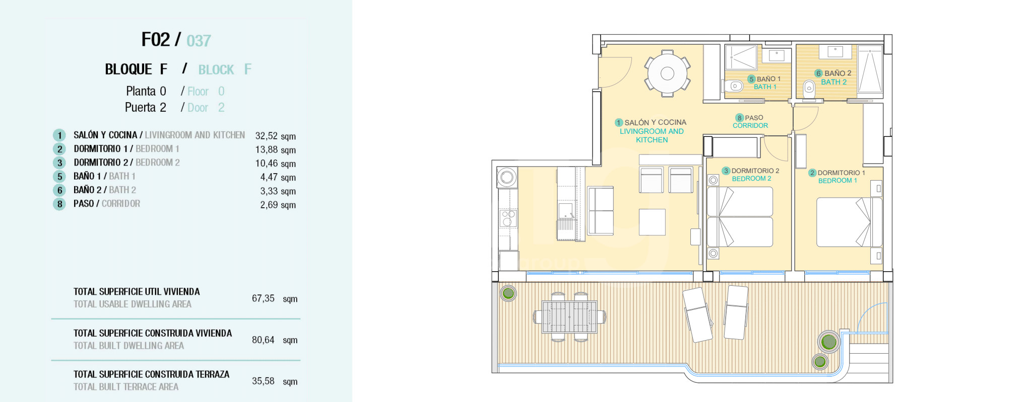 2 bedroom Apartment in Aguilas - QUA41348 - 1