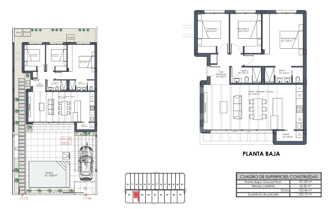 Villa de 3 habitaciones en Los Alcázares - GV41505 - 1