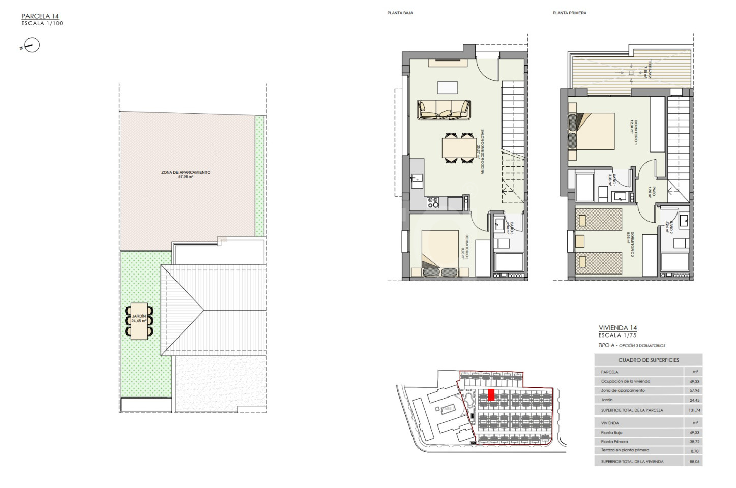 Townhouse cu 3 dormitoare în Gran Alacant - AS41576 - 1