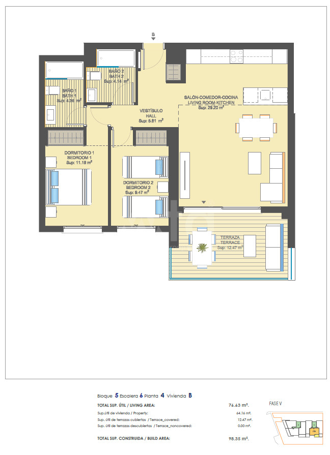 2 bedroom Apartment in Dehesa de Campoamor - UBA41695 - 1