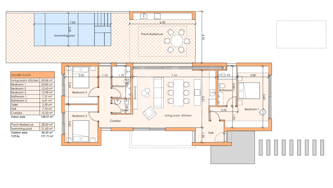 Villa de 3 habitaciones en El Caracolero - ALT41802 - 1