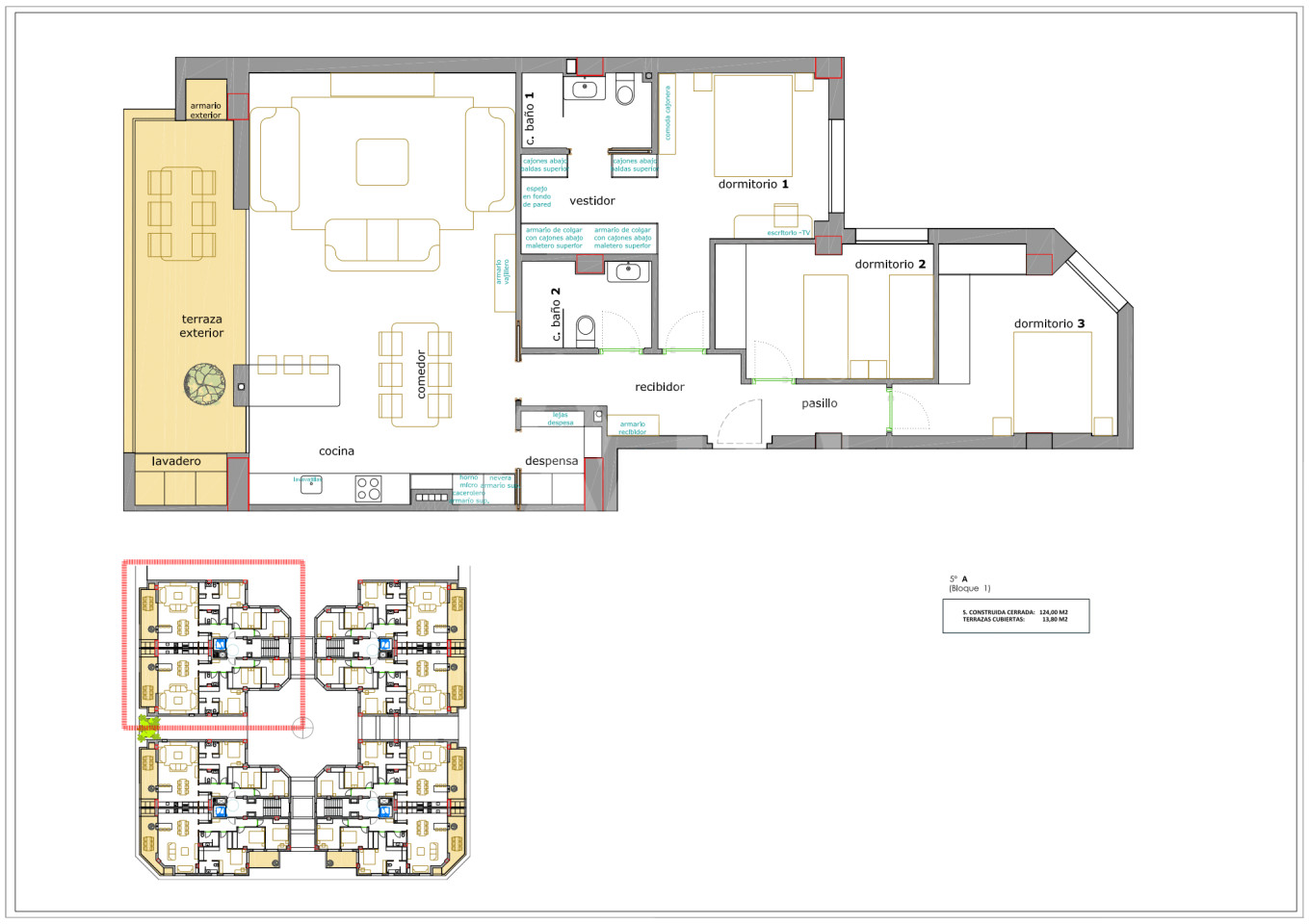 3 Schlafzimmer Penthouse-Wohnung in Almoradí - OI42208 - 1