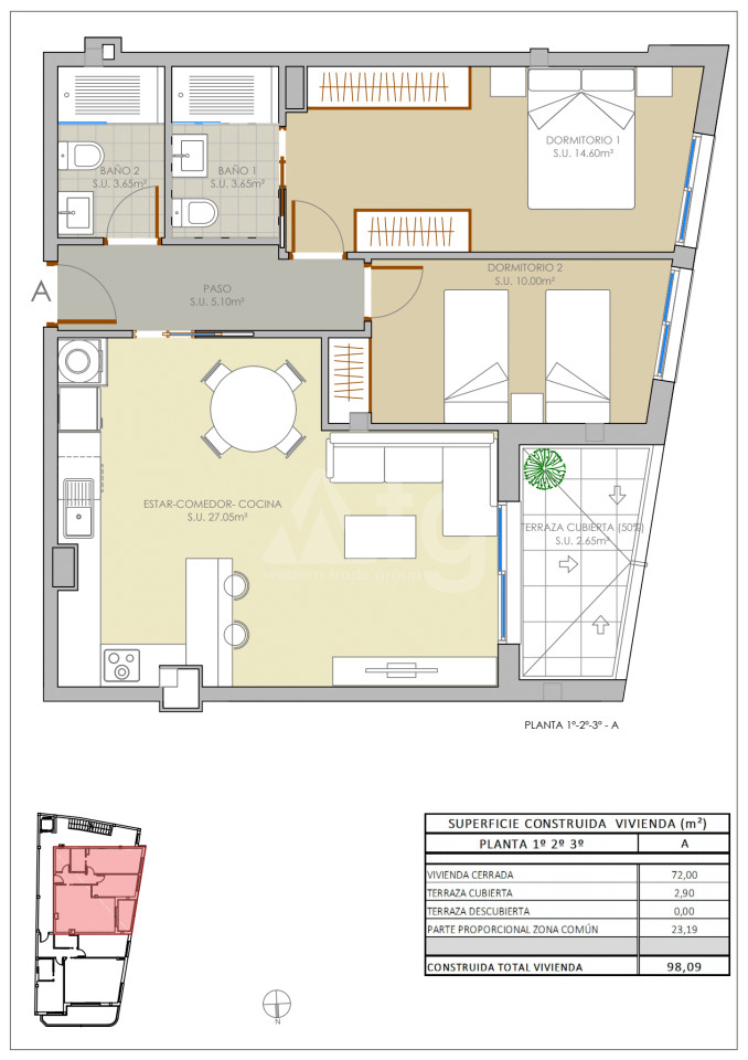 Апартаменты в Ла Мата, 2 спальни - IM42666 - 1