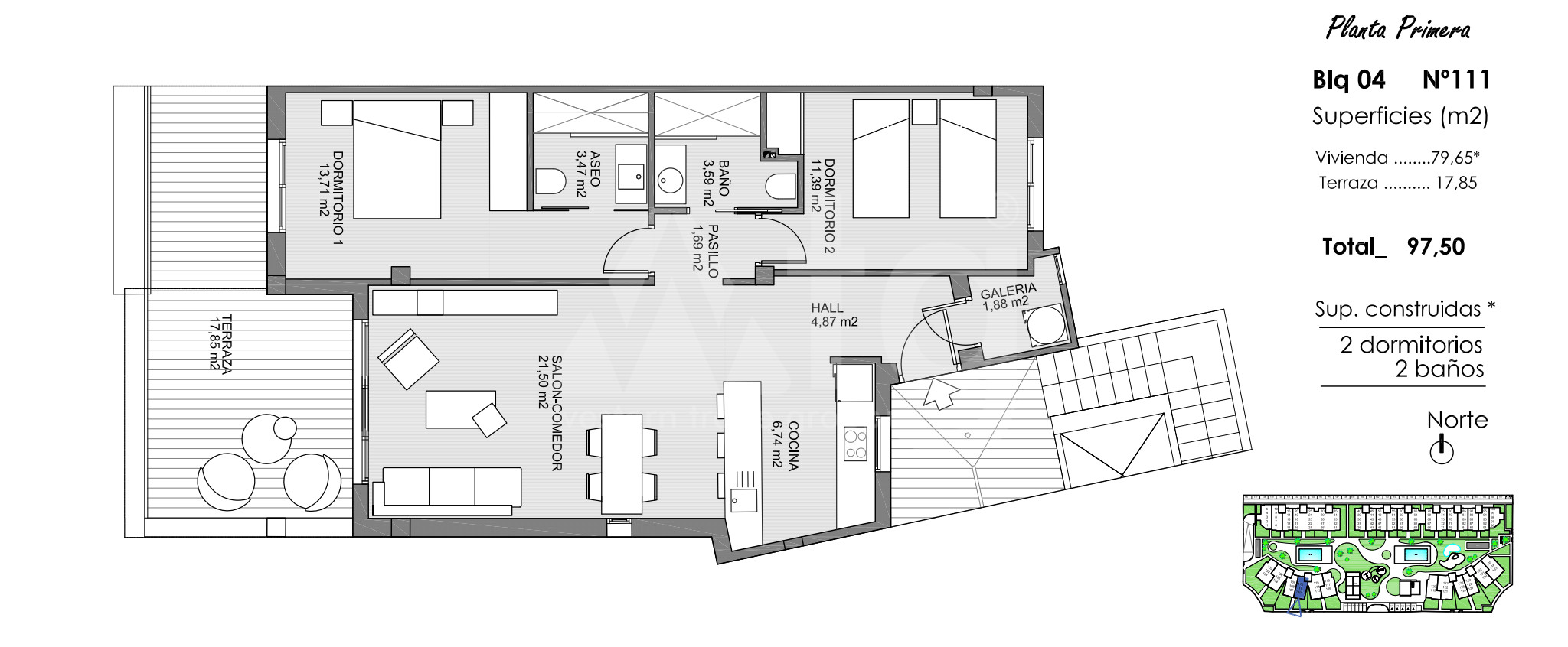 2 bedroom Apartment in Guardamar del Segura - ARA43159 - 1