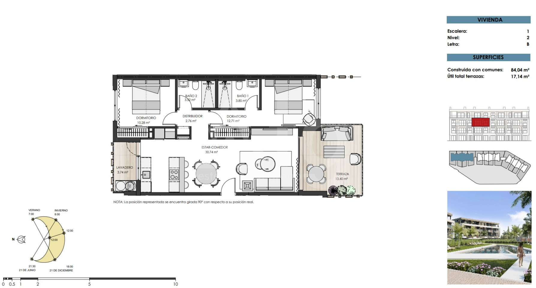 Apartamento de 2 habitaciones en Santa Rosalia - TN43760 - 1