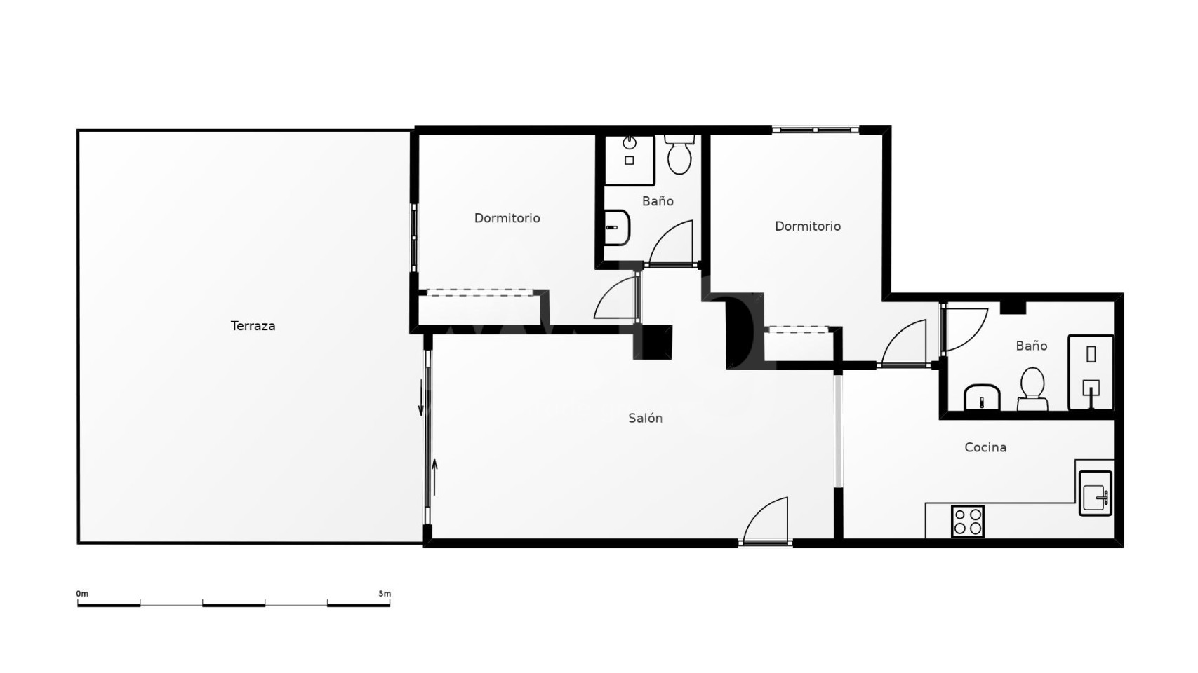 Apartament cu 2 dormitoare în Villamartin - RPF43949 - 1
