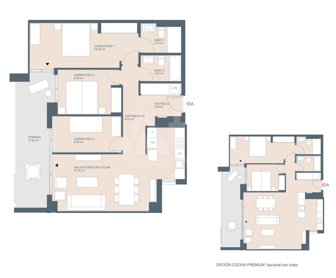 3 bedroom Penthouse in Javea - AEH43963 - 1