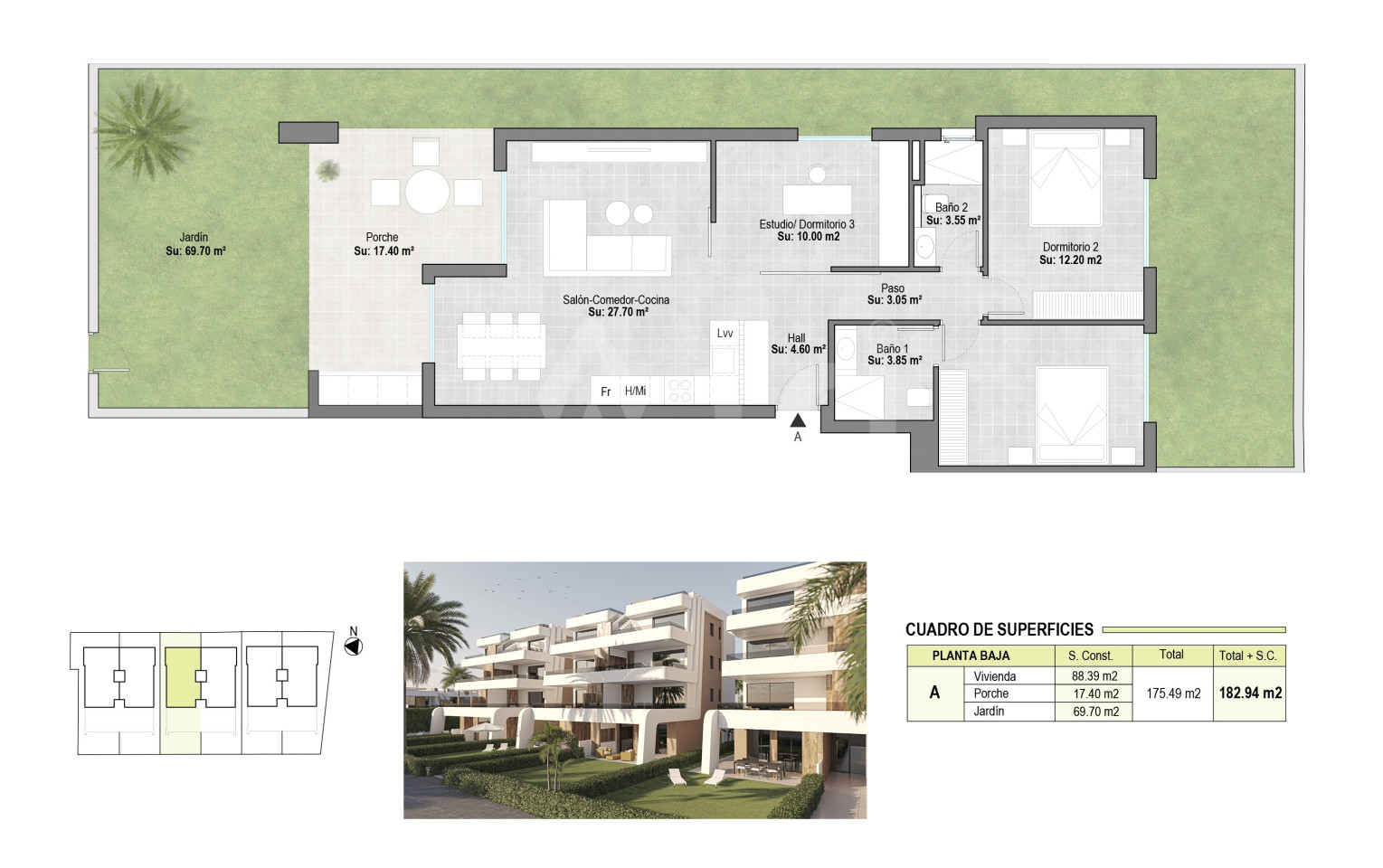 2 bedroom Apartment in Alhama de Murcia - WD43968 - 1