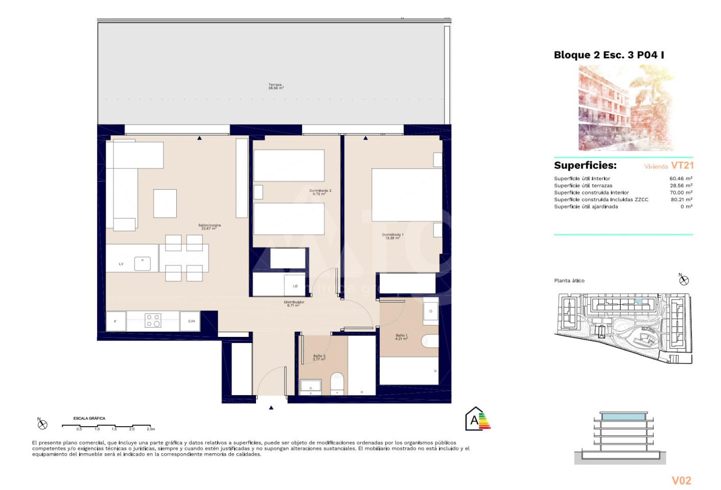 2 ložnice Penthouse v Denia - AEH44101 - 1