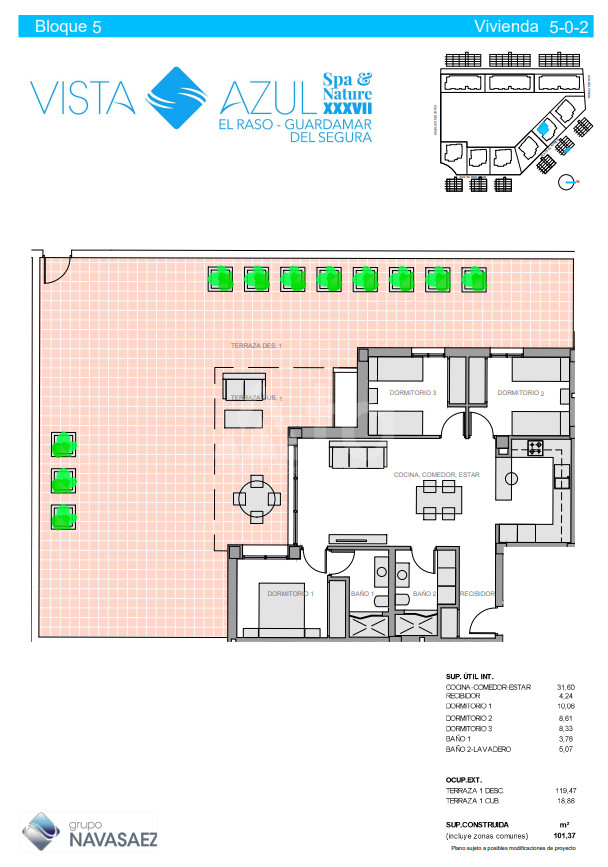 3 bedroom Apartment in Guardamar del Segura - NS44283 - 1