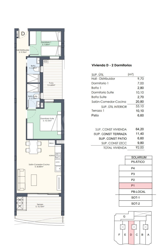 Appartement de 2 chambres à Torrevieja - AGI44285 - 1