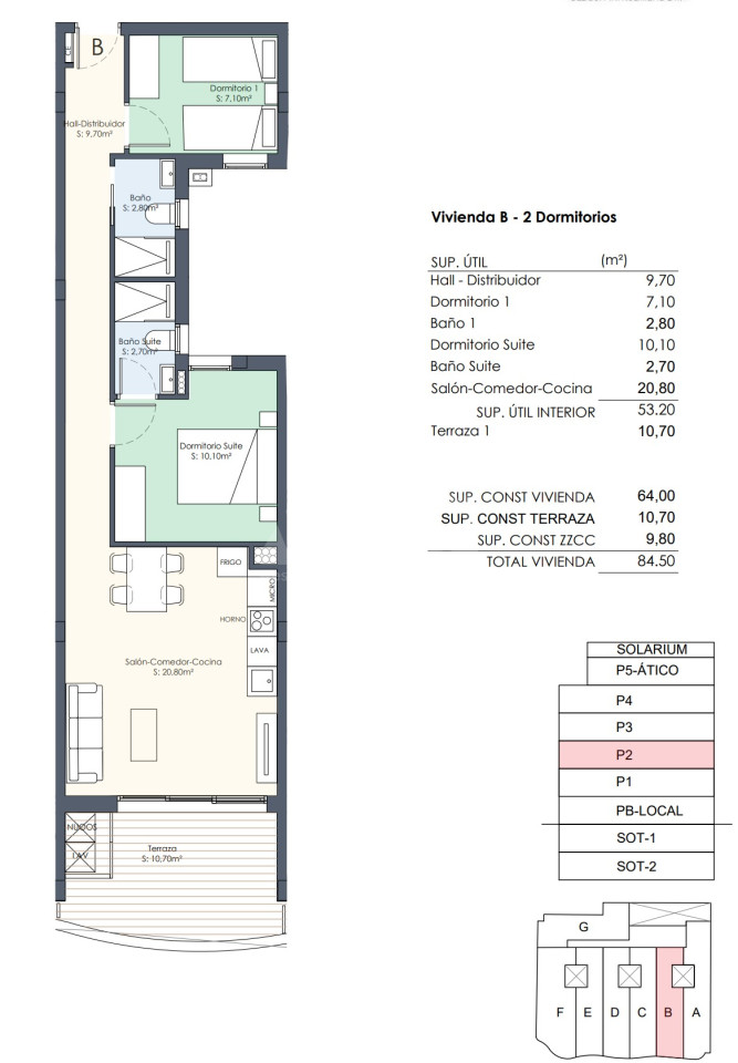 Apartamento de 2 habitaciones en Torrevieja - AGI44290 - 1