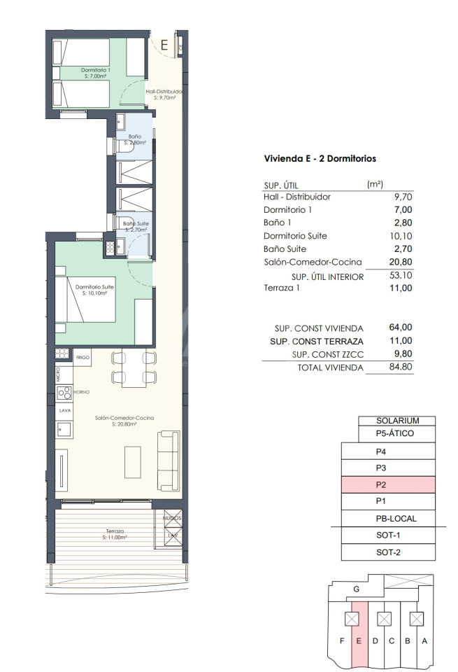 Apartamento de 2 habitaciones en Torrevieja - AGI44293 - 1