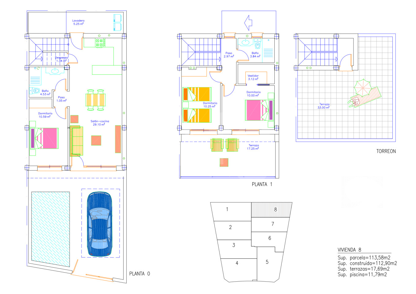 Vilă cu 3 dormitoare în San Pedro del Pinatar - RP44304 - 1