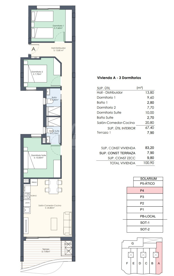 Апартаменты в Торревьехе, 3 спальни - AGI44311 - 1