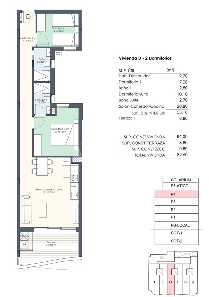 Apartamento de 2 habitaciones en Torrevieja - AGI44314 - 1
