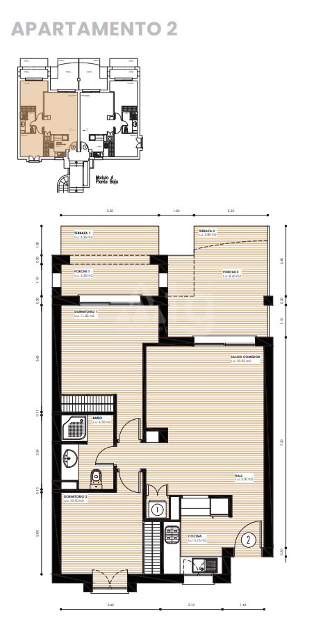 Apartamento de 2 habitaciones en Denia - LAS44405 - 1