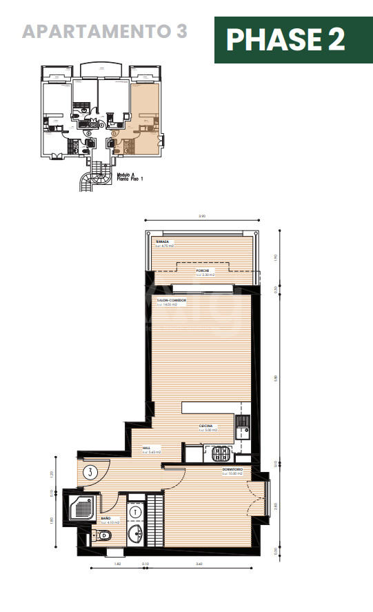 Apartamento de 1 habitación en Denia - LAS44406 - 1