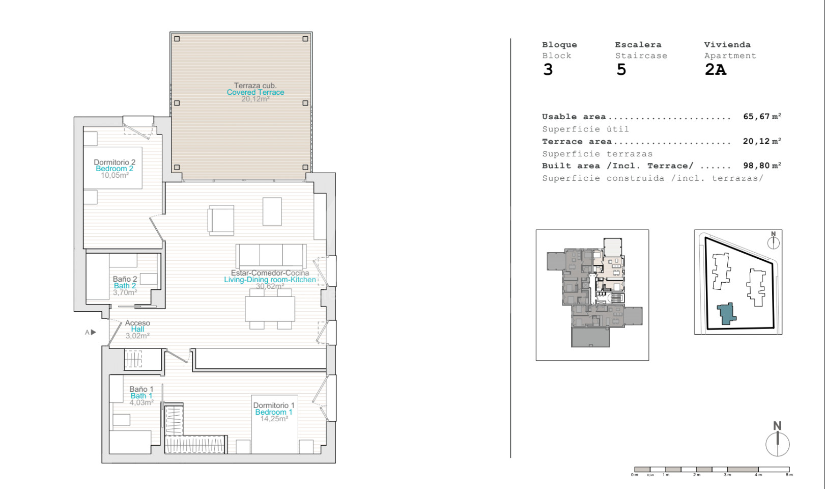 2 Schlafzimmer Appartement in Der Verger - QUA44733 - 1