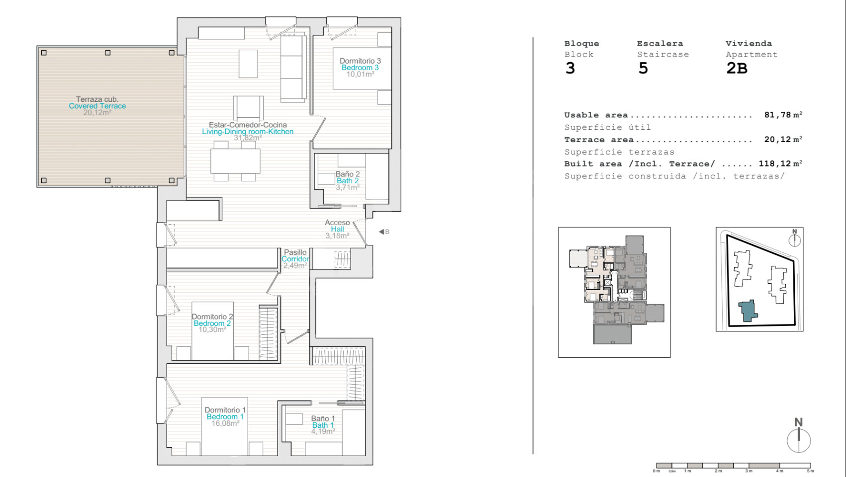 Apartament cu 3 dormitoare în El Verger - QUA44734 - 1