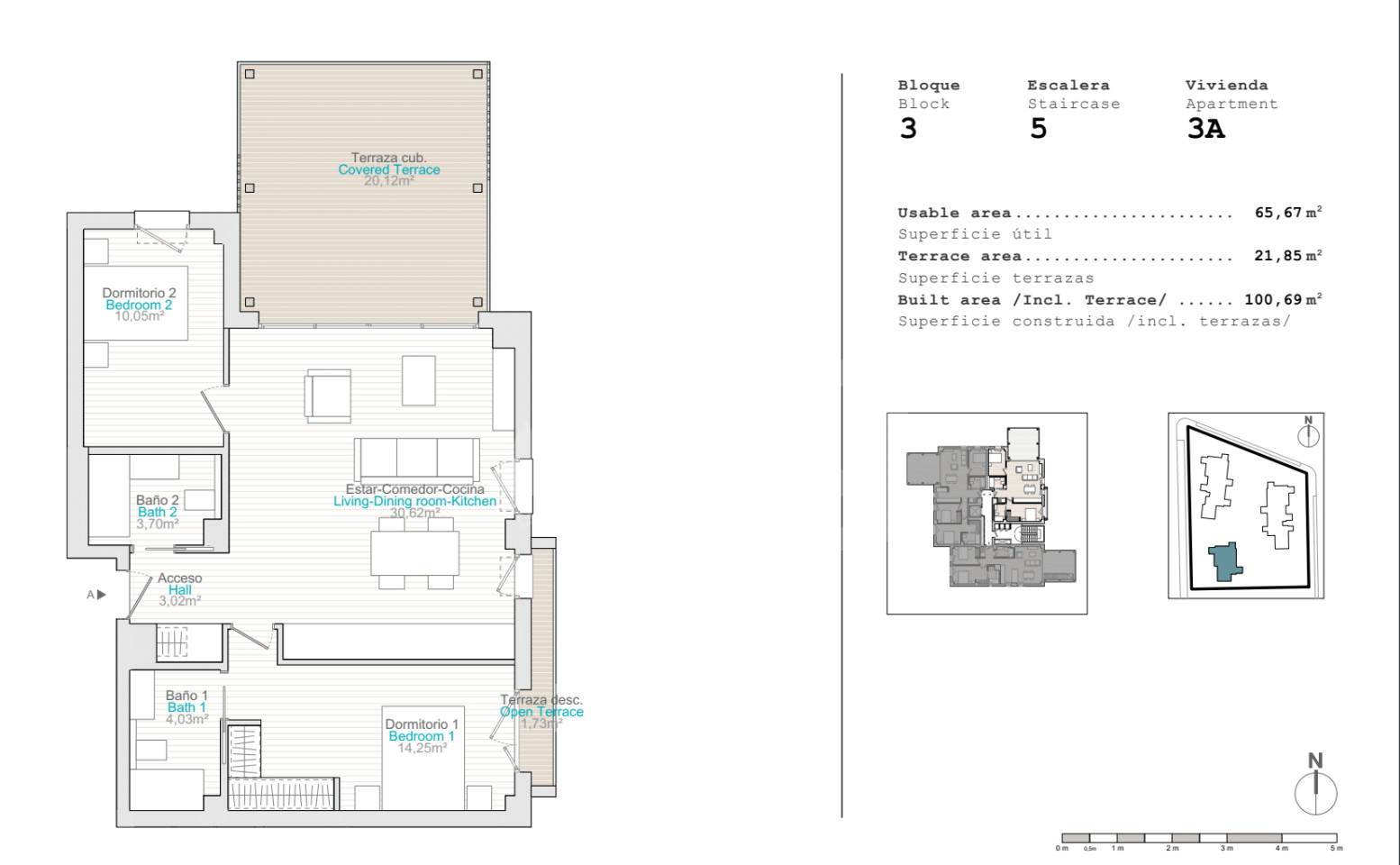 Apartament cu 2 dormitoare în El Verger - QUA44736 - 1