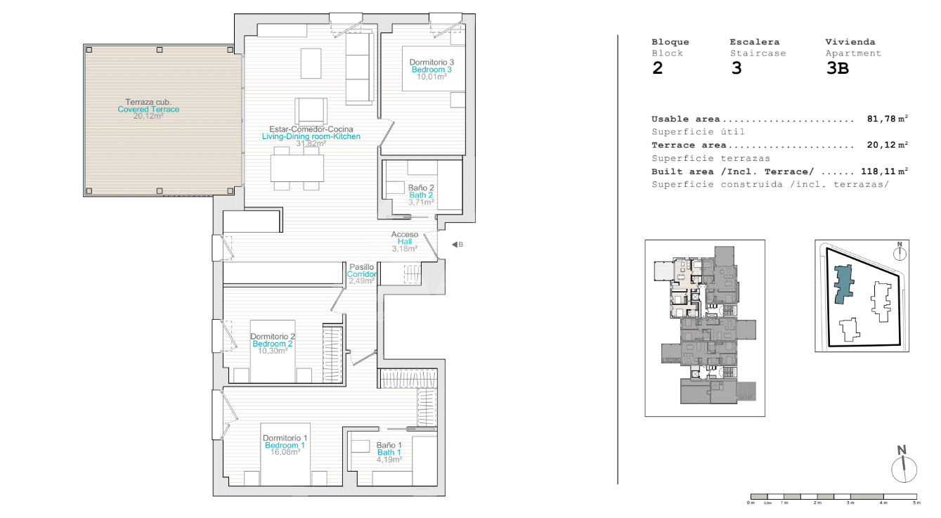 Apartament cu 3 dormitoare în El Verger - QUA44738 - 1