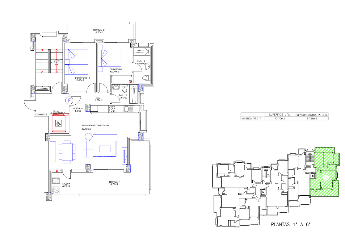 2 ložnice Apartmán v La Manga - GRI44772 - 1