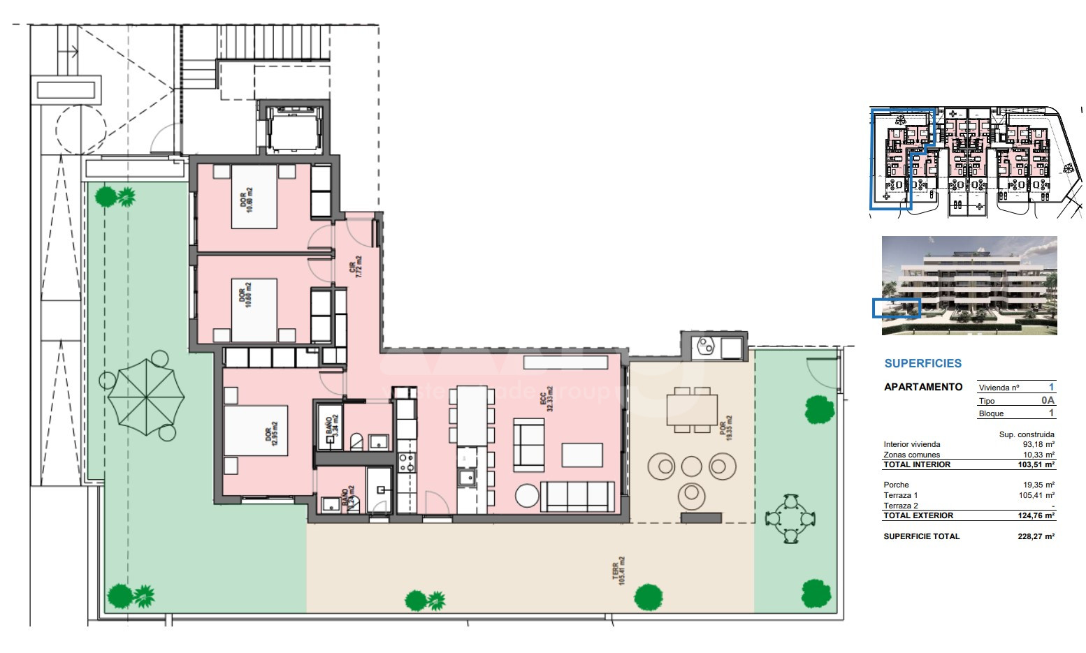 Apartament cu 3 dormitoare în Santa Rosalia - SRA44778 - 1