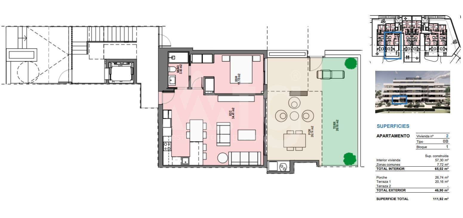 1 bedroom Apartment in Santa Rosalia - SRA44779 - 1