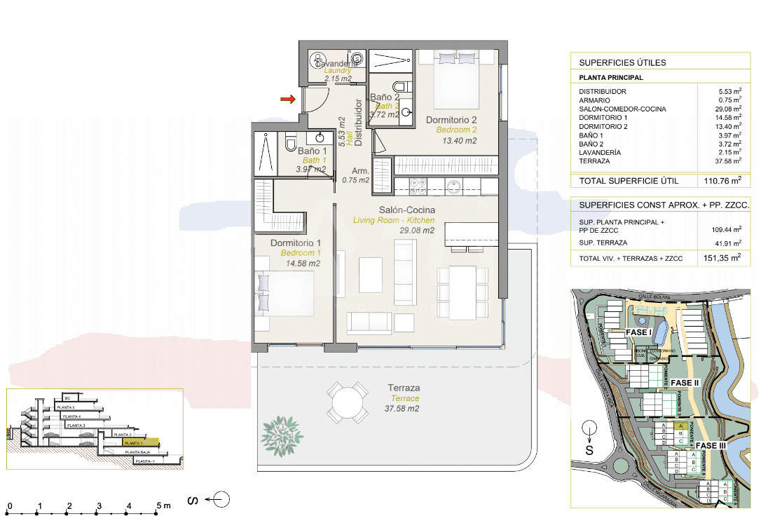 Apartamento de 2 habitaciones en Finestrat - CAM45079 - 1