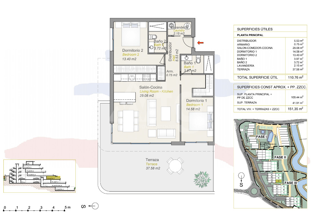 Apartamento de 2 habitaciones en Finestrat - CAM45084 - 1