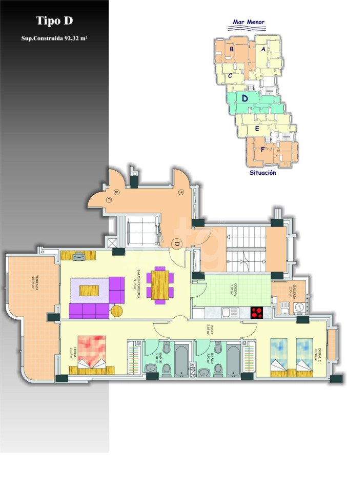 Appartement de 2 chambres à La Manga - GRI46070 - 1