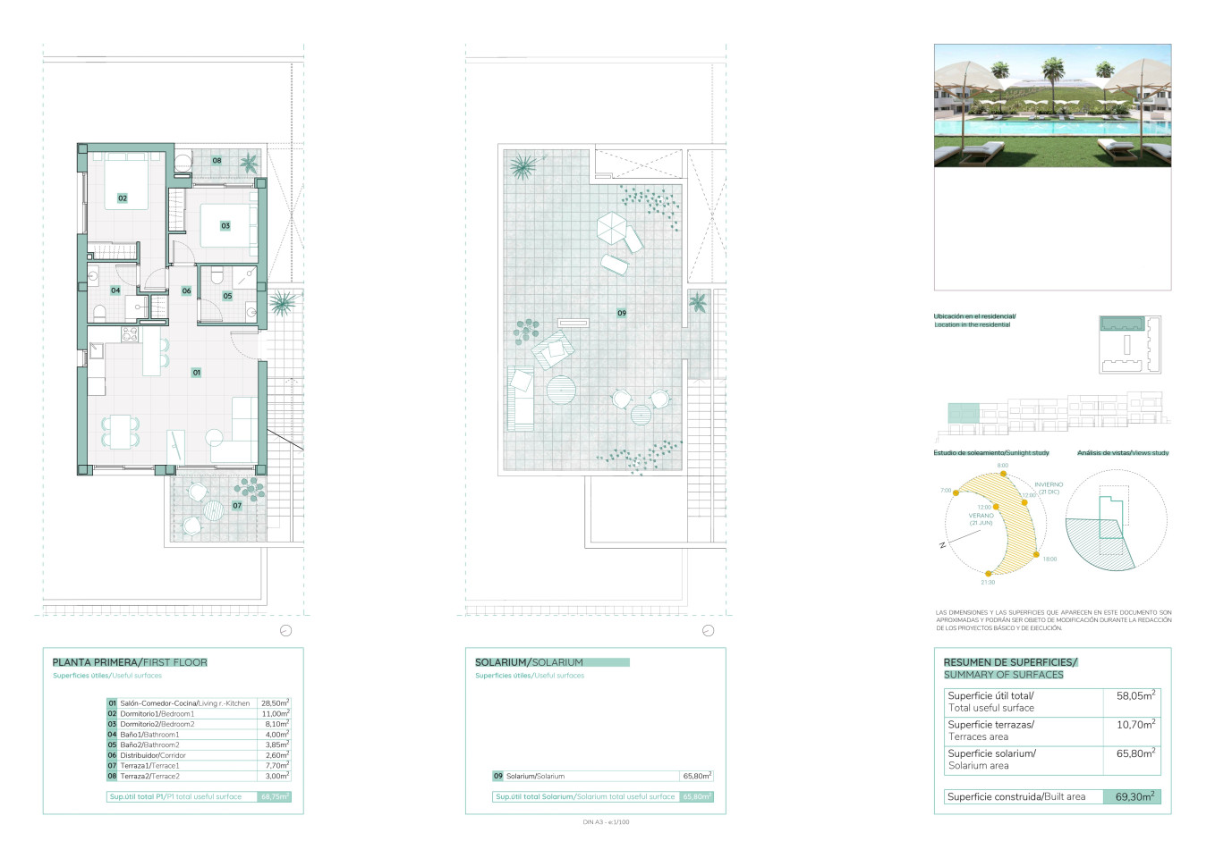 Bungalow de 2 habitaciones en Torrevieja - ONR46427 - 1