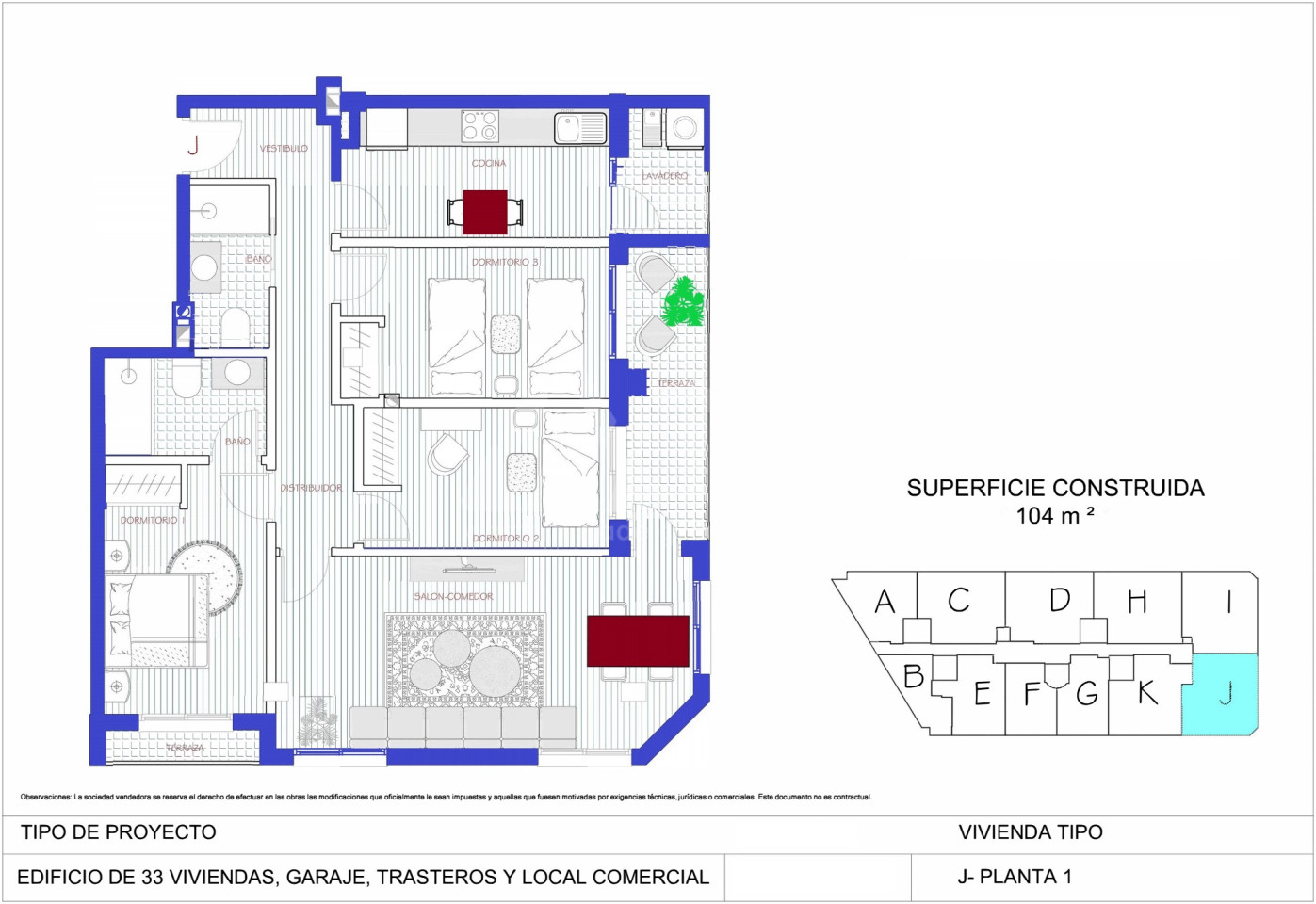 Apartament cu 3 dormitoare în Alcantarilla - MW46509 - 1