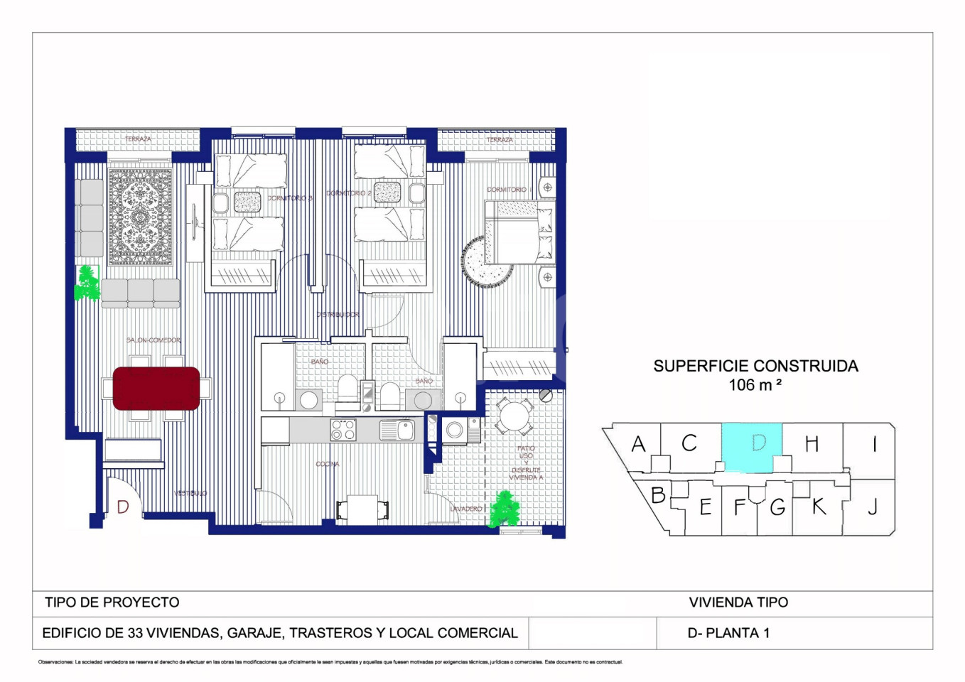 3 Schlafzimmer Penthouse-Wohnung in Alcantarilla - MW46517 - 1