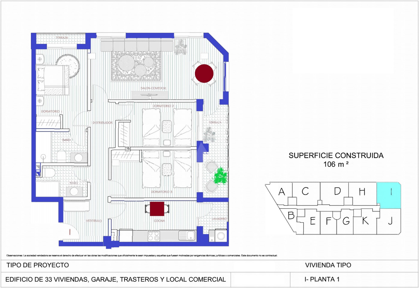 3 bedroom Penthouse in Alcantarilla - MW46518 - 1