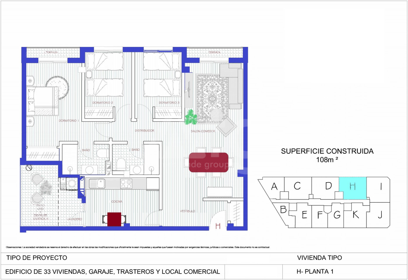 Penthouse cu 3 dormitoare în Alcantarilla - MW46519 - 1