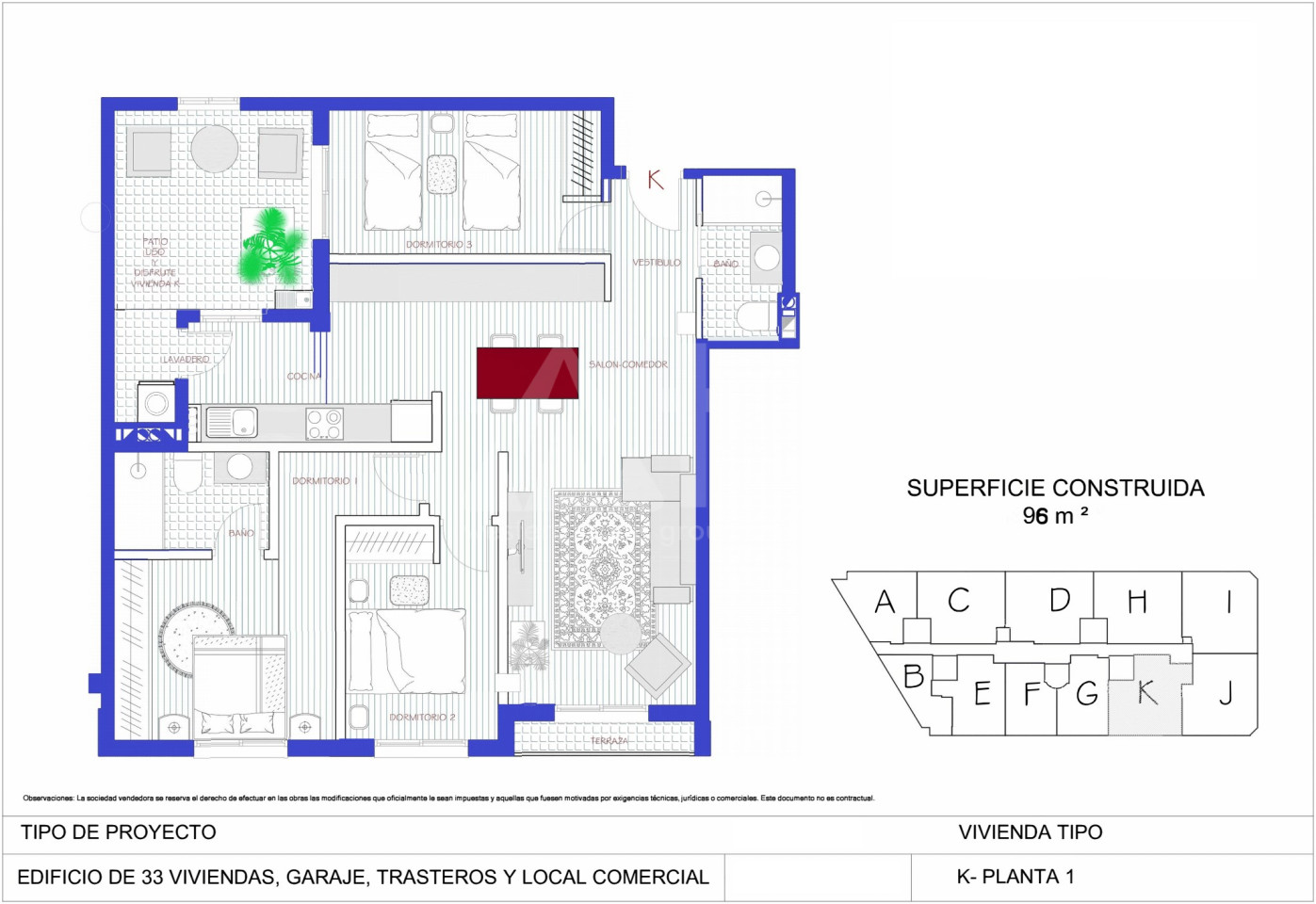3 Schlafzimmer Penthouse-Wohnung in Alcantarilla - MW46520 - 1