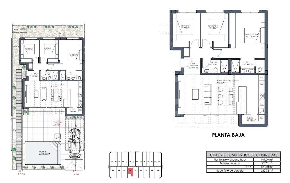 Villa de 3 habitaciones en Los Alcázares - GV46522 - 1