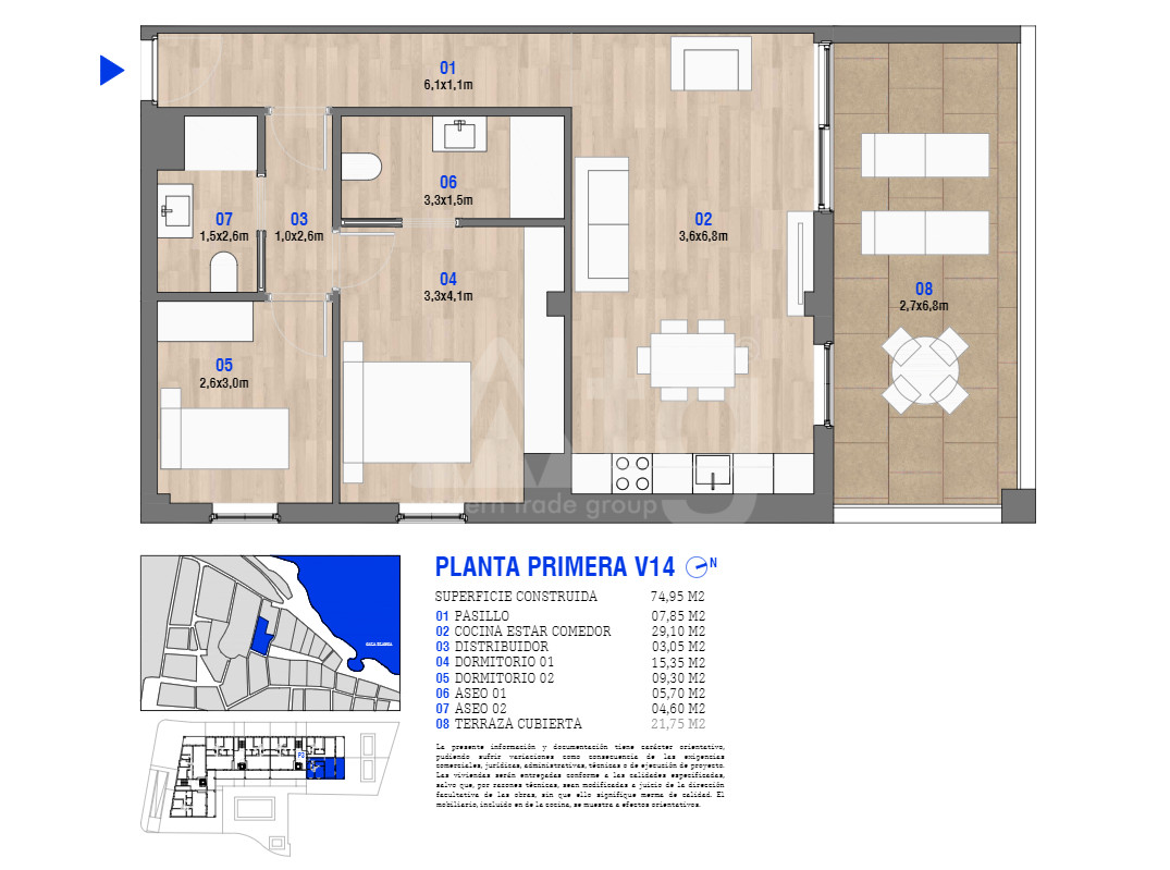 2 bedroom Apartment in Javea - VLM46850 - 1