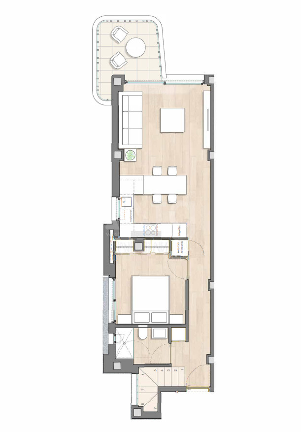 Penthouse de 2 chambres à Guardamar del Segura - ART46864 - 1