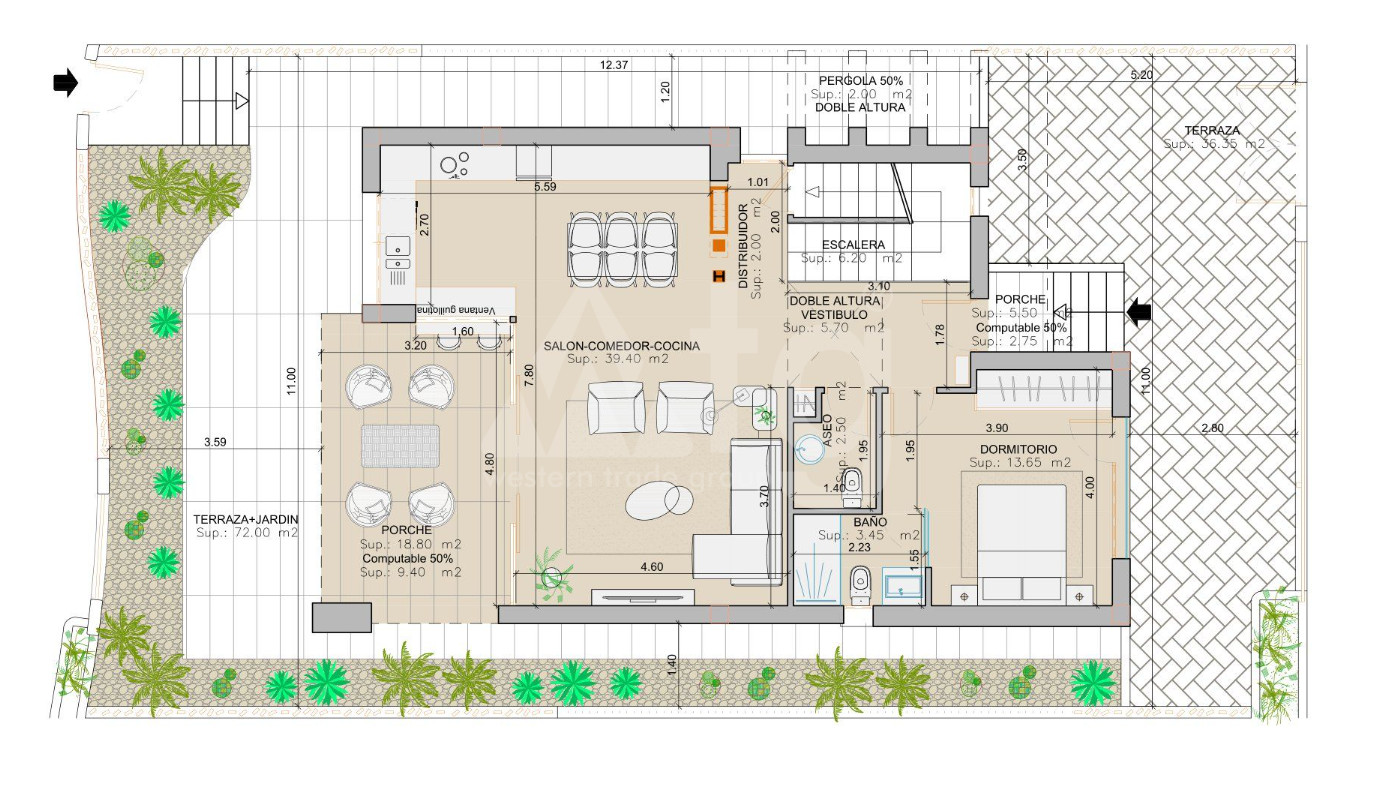 3 bedroom Villa in San Juan de los Terreros - AUH47016 - 1