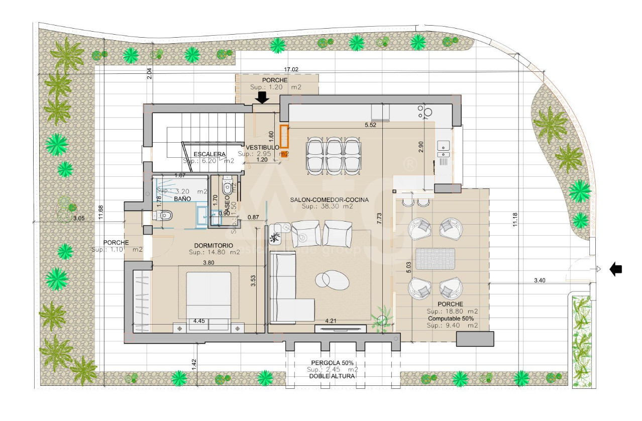 Vilă cu 3 dormitoare în San Juan de los Terreros - AUH47018 - 1