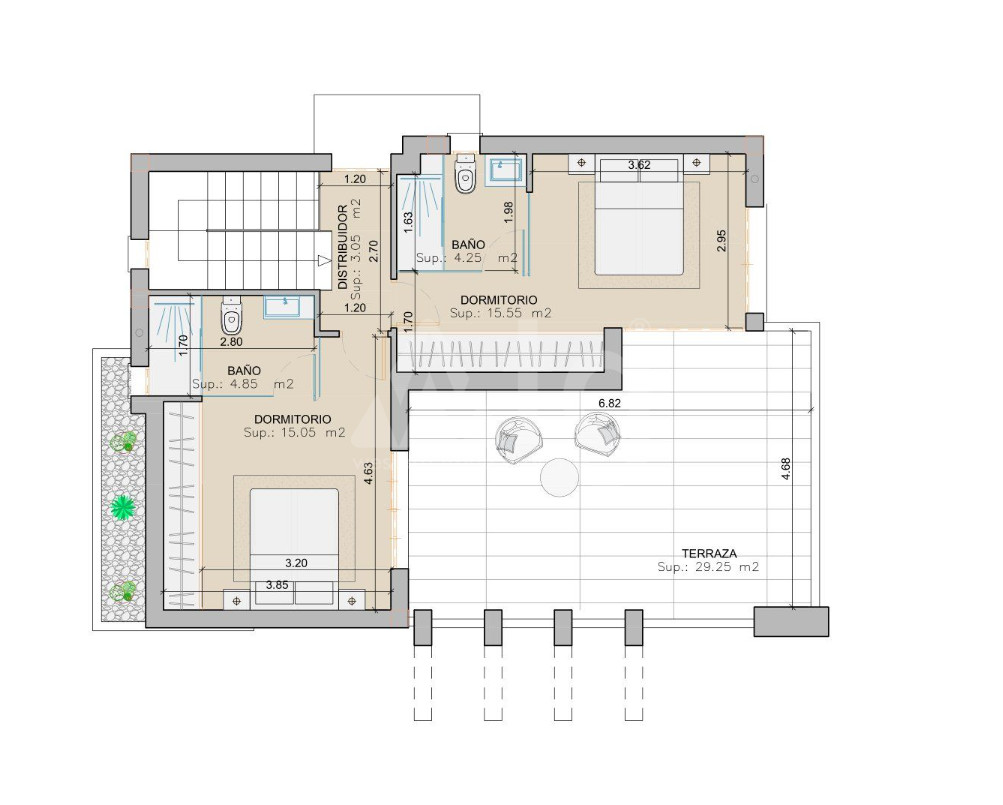 Villa de 3 habitaciones en San Juan de los Terreros - AUH47018 - 2