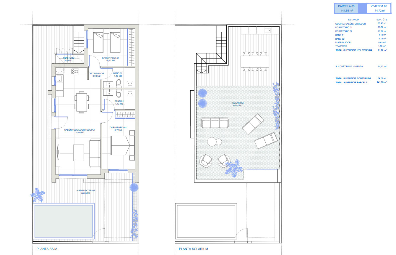 2 Schlafzimmer Villa in Roldan - LB47102 - 1