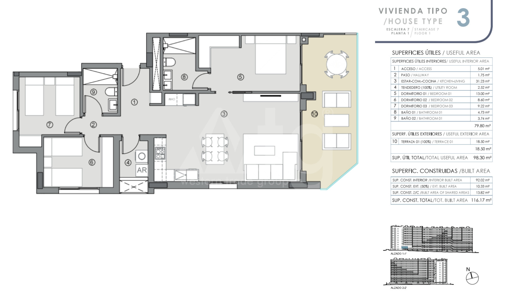 3 ložnice Apartmán v Punta Prima - GD47251 - 1