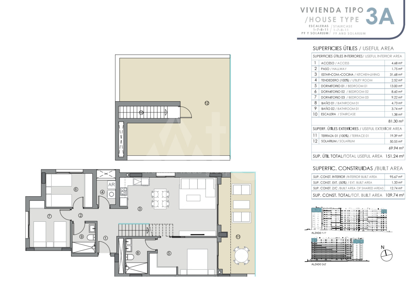 3 bedroom Penthouse in Punta Prima - GD47259 - 1
